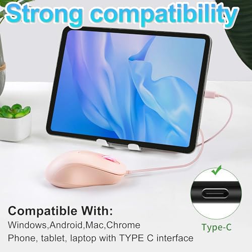 Ratón con cable tipo C con 3 botones: ideal para el aprendizaje de niños 6