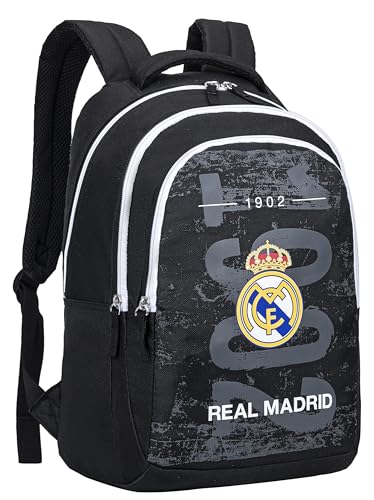 Real Madrid Mochila escolar 3 compartimentos Real - Colección oficial