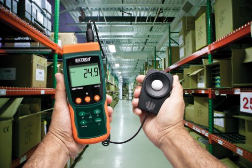 Image of Extech SDL400 Light Meter SD Logger | Light to 10000Fc or 100kLux, silicon photodiode with spectral filter, cosine /color corrected, SD card Excel