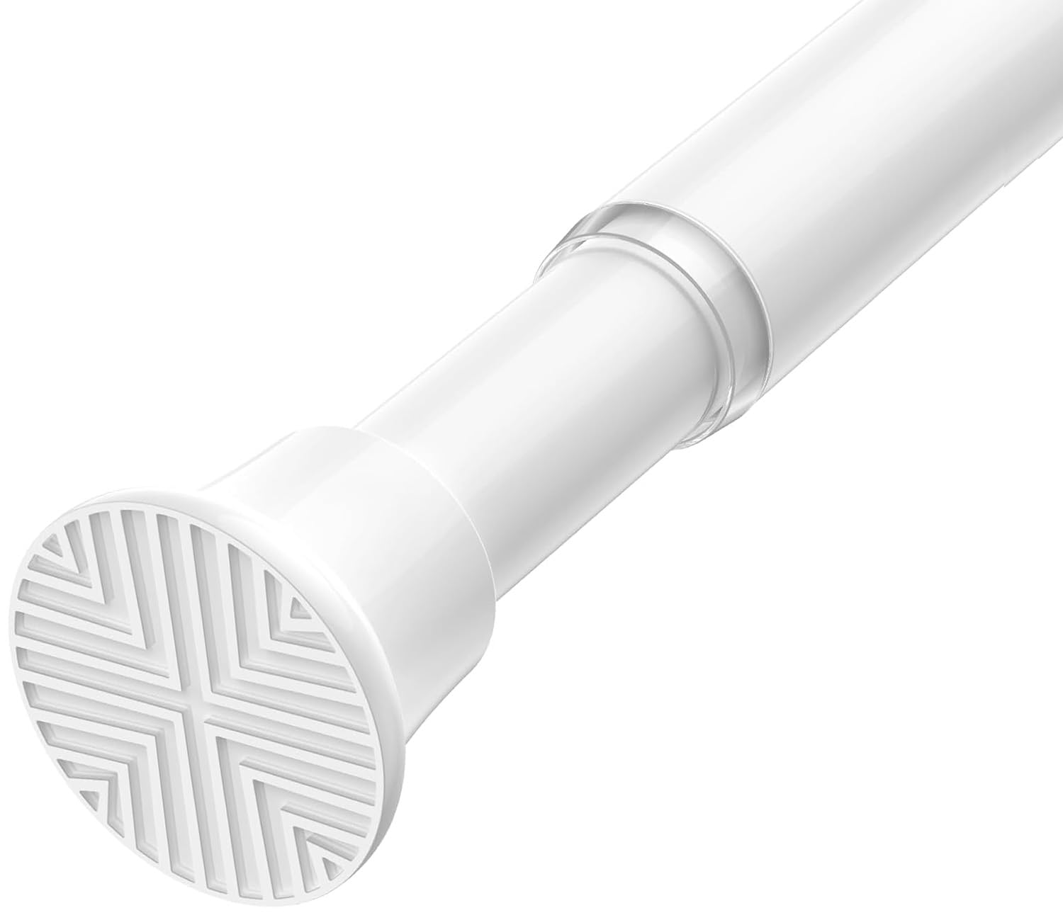 Photo 1 of 1PCS Spring Tension Curtain Rods 32 to 72 Inch White Tension Rod Spring Tension Rod long Curtain Rod Tension Adjustable Curtain Rods for Kitchen