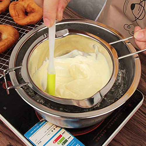 Panela de derretimento de chocolate com cabo longo HuguWEDING para queijo, queijo, manteiga de leite