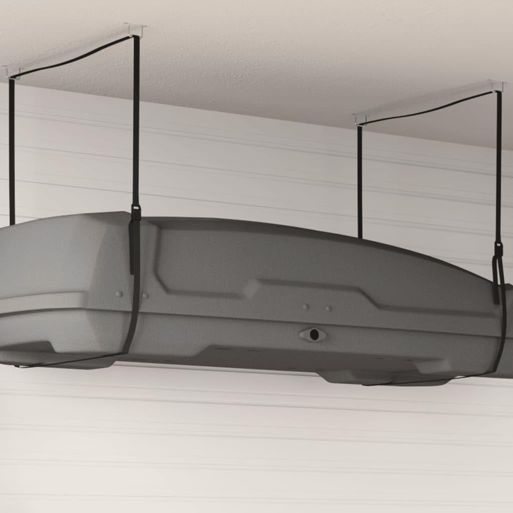 Mangloder Dachboxlift 100 kg Nylon Deckenlift für Kajaks Fahrräder und mehr, platzsparend und flexibel, geeignet für Dachträger, Heckträger, Wohnmobile und PKW mit bis zu 50 kg Tragkraft pro Gurt