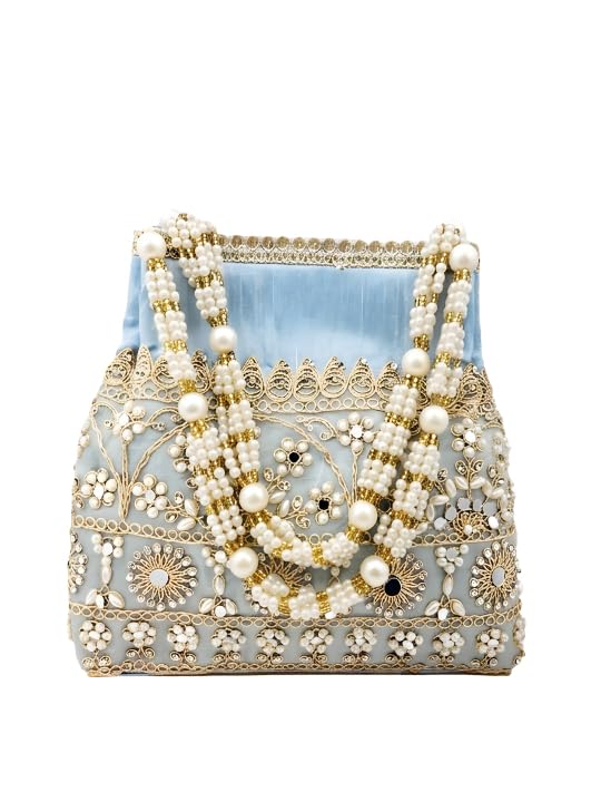 Image of Adiva Potli Handbags For Women | Potli Bags For Ladies For Wedding | Potli Bags For Women | Wedding Bags For Woman | Batwa Potlis Hand Bag | Designer Potli Bag For Ladies For Marriage