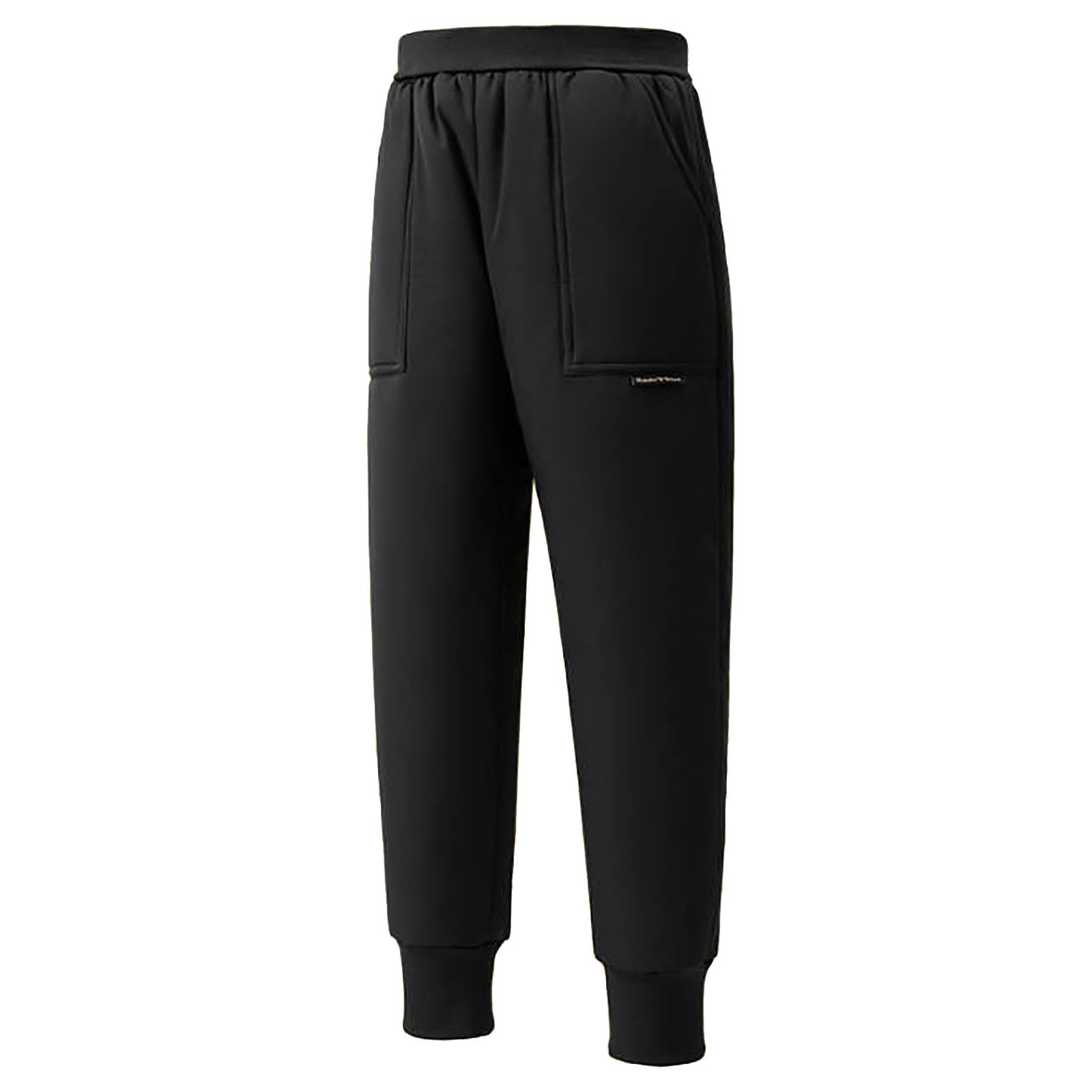 Pantaloni Felpati Bambino 3-14 Anni Larghi Invernali Pile Caldi Pantaloni Tuta Cargo Ragazzo Sportivi Loose Tasche Pantalone Jogging Baggy Casual con Elastico in Vita Morbidi Casa