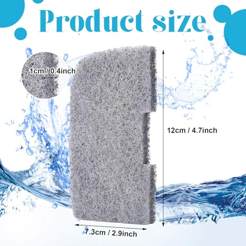 Image of Threlaco 20 Pack Compatible with Fluval 307 /407 /306 /406, Nitrite Remover Pad Aquarium Filter Replacement Pads for Fish Tank (Nitrite Remover)