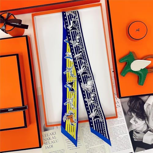 Image of Pure Mulberry Silk Scarf - Lightweight Neckerchief,Packed Handbag Band Hair Neck Scarves for Fashion Gifts