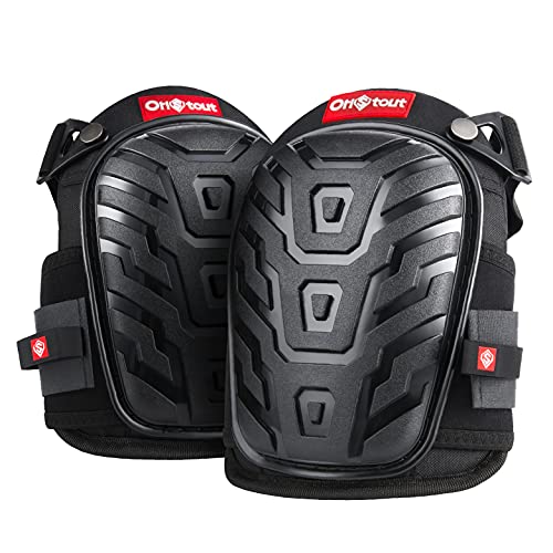 toolant Knee Pads for Men, Construction Work Knee Pads with Comfortable Gel Cushion, Adjustable Buckle Closure & Non-Slip Straps, Professional Heavy Duty Gear