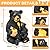 GIGALUMI Solar Garden Statues Loving Bear Figurine Lights for Outside, Yard Decorations Outdoor, Garden Decor Unique Birthday Housewarming Gifts for Mom, Women, Black