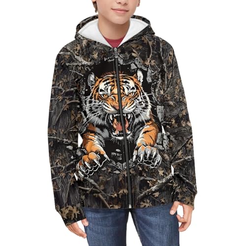 Boys Girls Zip Up Hoodie for Kids Hooded Sweatshirts3