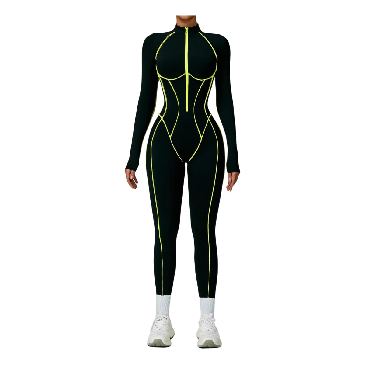 Ropa de yoga para mujer de una pieza para entrenar sin rozaduras ni desplazamientos
