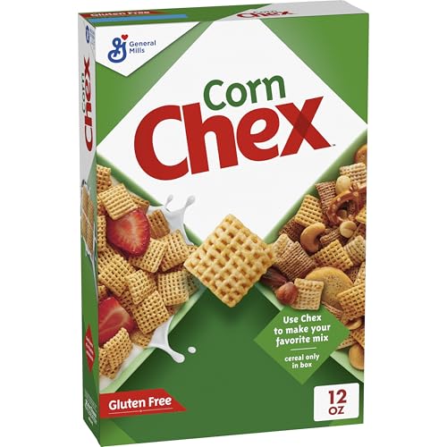 Corn Chex Gluten Free Breakfast Cereal, Homemade Chex Mix Ingredient, 12 oz