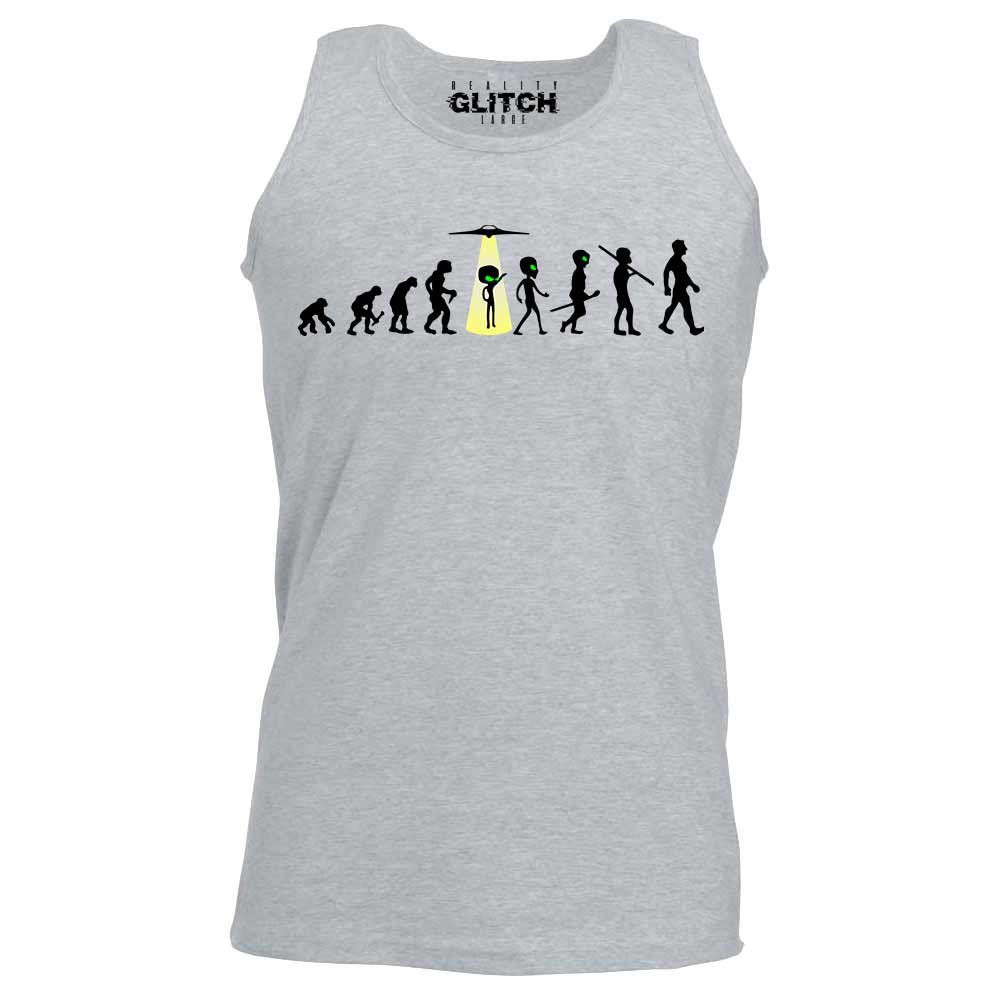 Reality Glitch Men's Evolution - Alien Abduction Vest Light Grey