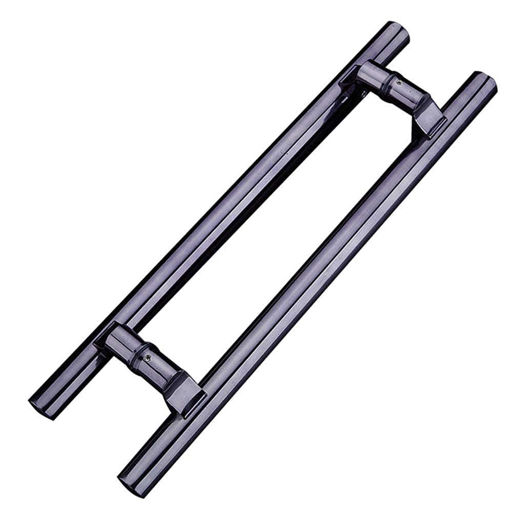 Poignée de porte coulissante en acier inoxydable en H pour porte en verre de 150 cm