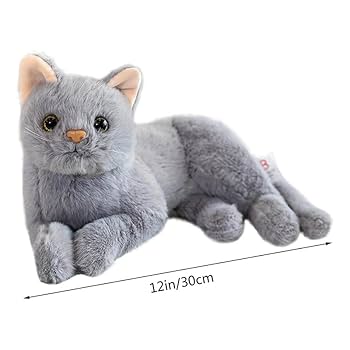 猫ぬいぐるみ リアル 本物そっくり ハンドメイド やさしい手触り，可愛く癒しネコ Amazon.co.jp: Chongker 猫ぬいぐるみ リアル 本物そっくり