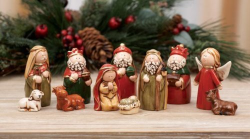 Transpac Imports Nativity Figurine Set