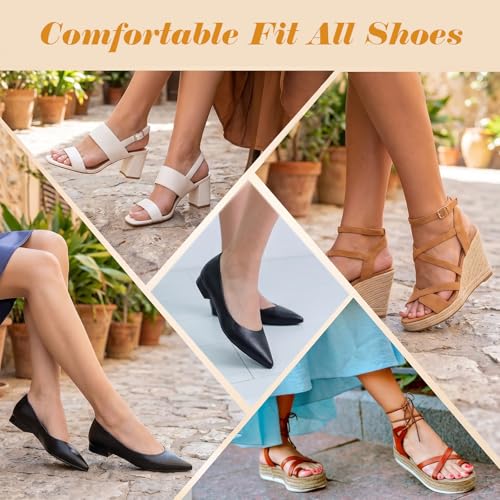 4 pares de plantillas para sandalias acolchonadas para mujer miniatura 7