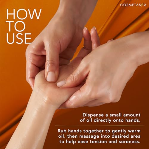 Image of Natural Nourishing Citrus & Coconut Massage Oil- Smooth Glide, Non Greasy Therapeutic Massage Oils with Rejuvenating, Hydrating & Aromatic Essential Oils for Dry Skin, Soothes Muscle & Joints 8.8 oz