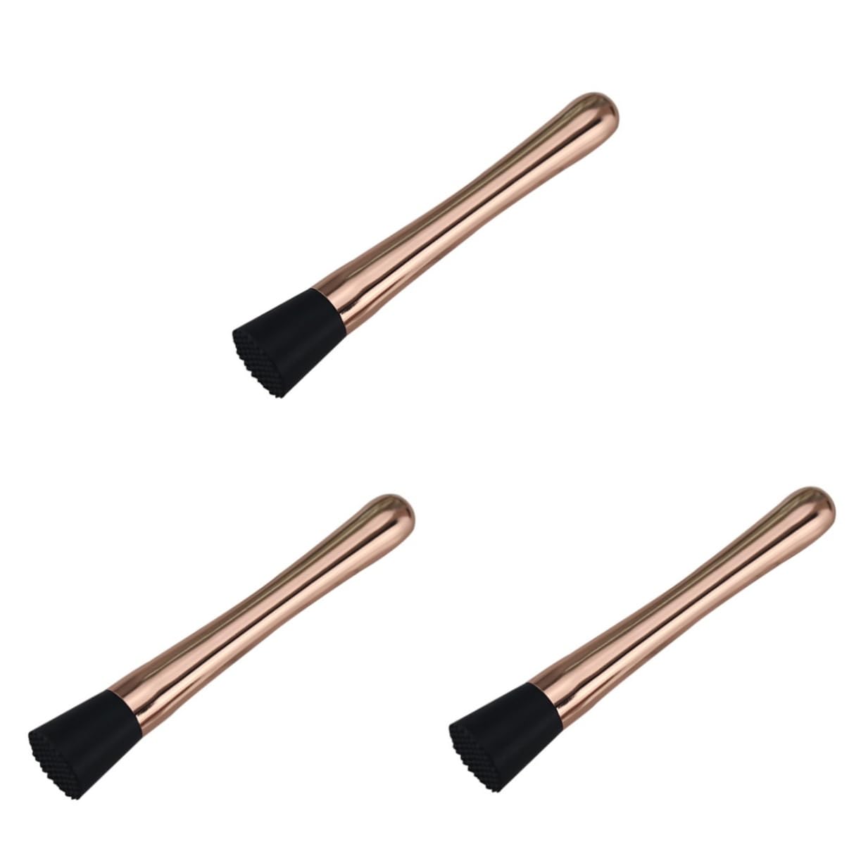 Garneck 3pcs Cocktail Muddler Rods Mudler Muddlers Muddling Tool Steel Ice Muddler Kitchen Tool Martini Shaker Cocktail Shredder Lemon Muddler Bartender Muddler Rose -usable