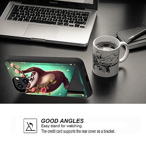 Coque iPhone 14 antichoc étui portefeuille polycarbonate double couche - 4