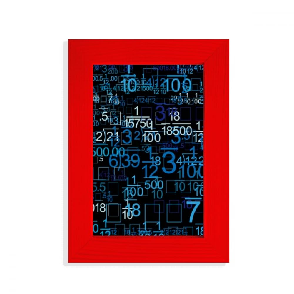 Cadre photo numérique illustration décimale rouge, affichage artistique haut de gamme