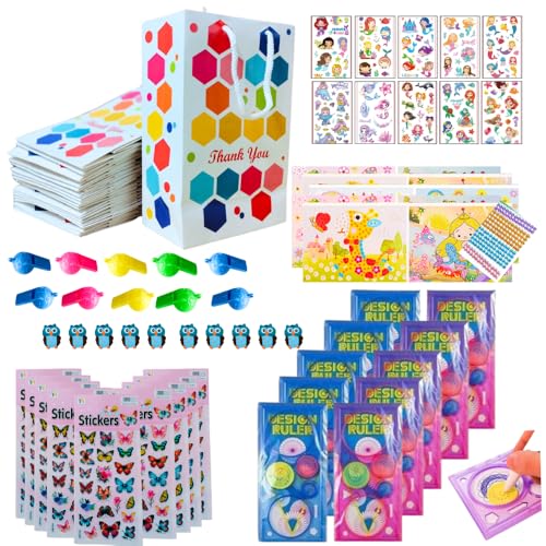 Image of Birthday Popper 70 Pcs Dream Combo Birthday Return Gift Set | Party Favors for Kids of All Age Group for Colourful Rainbow Theme Parties