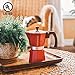 GROSCHE Milano Stovetop Espresso Maker Moka Pot 9 espresso Cup, 15.2 oz, Red - Cuban Coffee Maker Stove top coffee maker Moka Italian espresso greca coffee maker brewer percolator