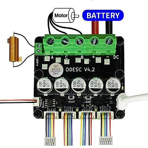 ODESC V4.2 Brushless Servo Motor Controller Driver Board, Software Configuration Compatible with Odr
