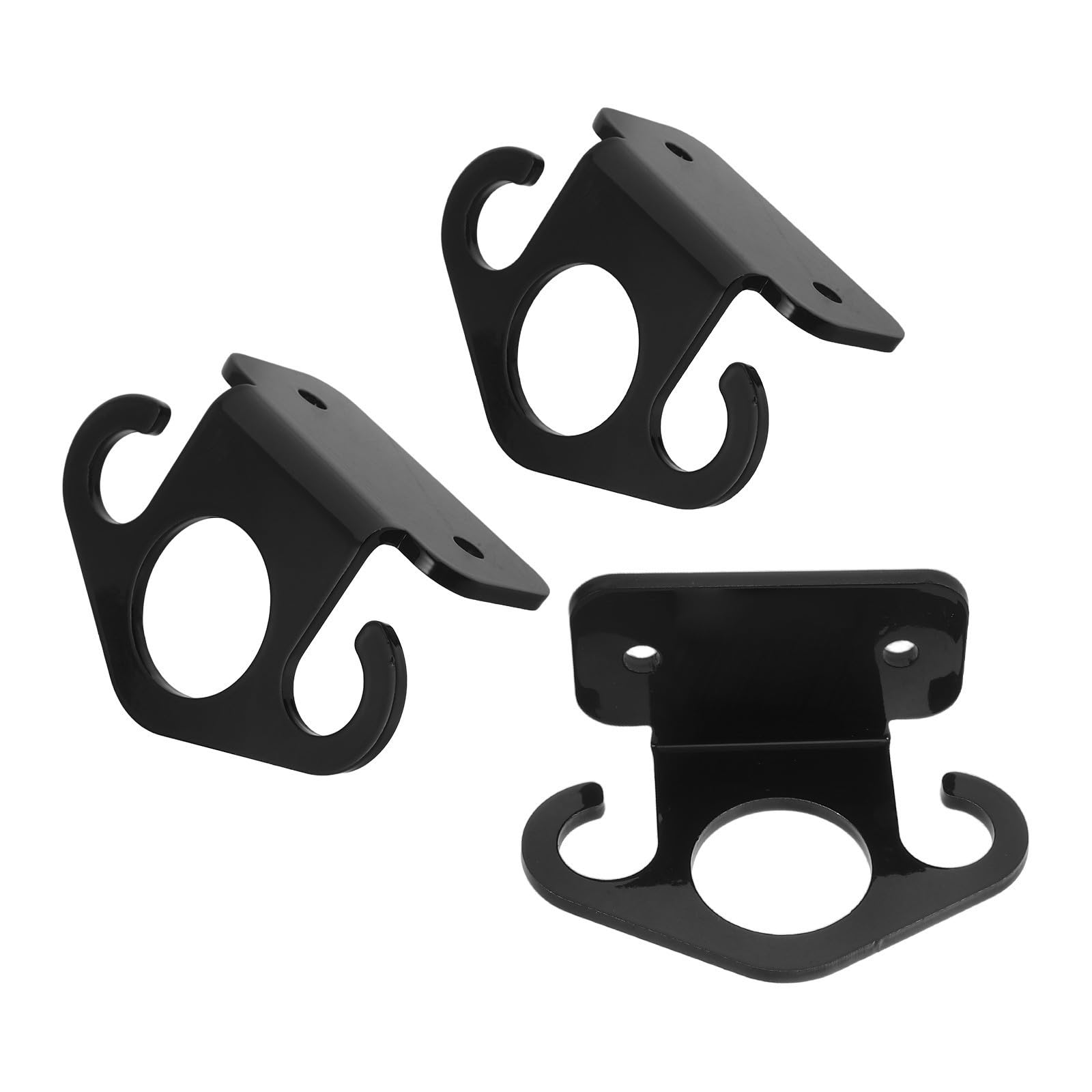 KICHOUSE 3 Piezas Anclaje de Pared para Bandas de Resistencia, Metal Negro