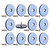 CSFMC Furniture Slider Pads,Table/Chair/Cabinet/Sofa Glide,Protect The Floor by Sliding Like Magic,Heavy Duty Sliding Block for Furniture,12 Pack(1.5 inch(38mm) Base)