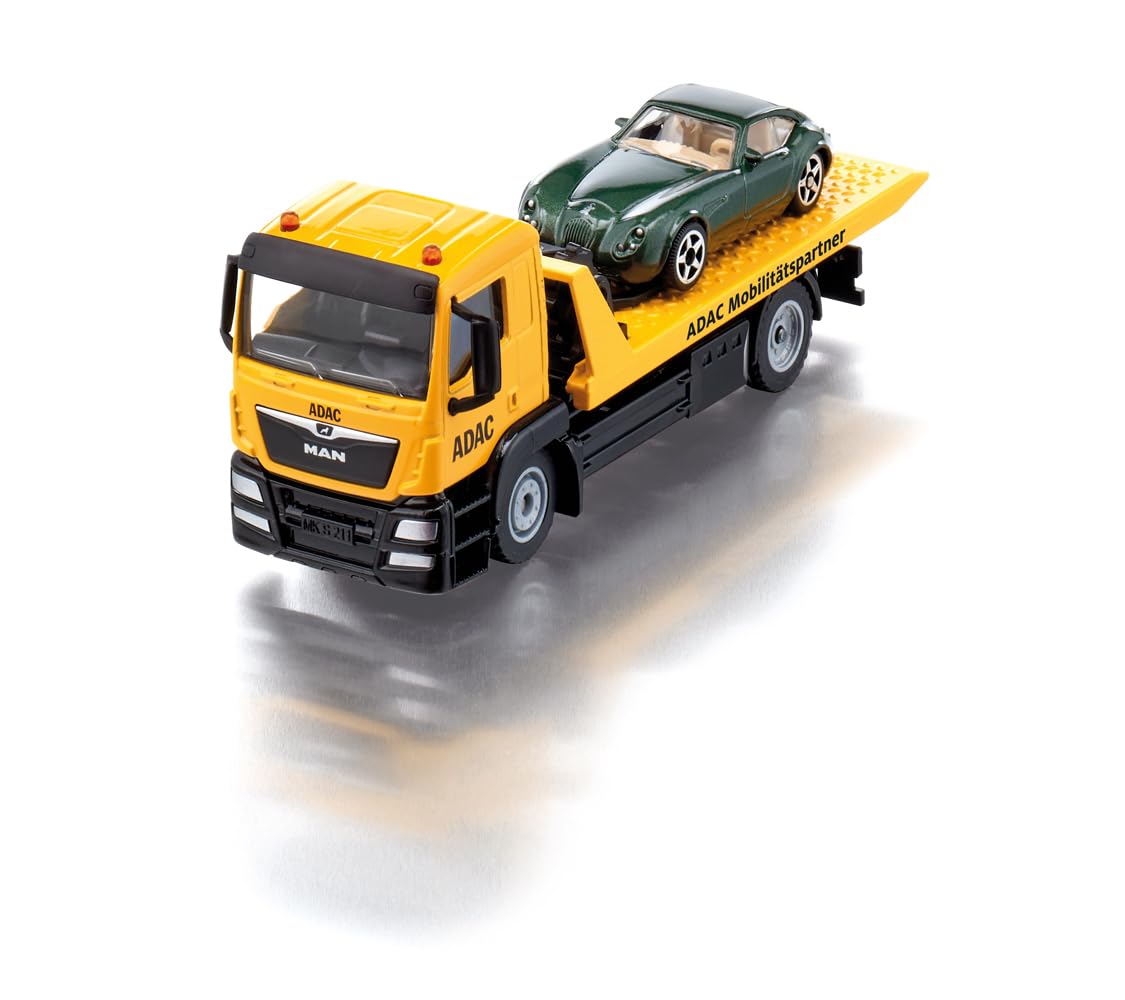 siku 2722, MAN ADAC Tow Truck Incl. Towing Toy Car, 1:55, Metal