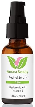Retinol Serum 2.5% with Hyaluronic Acid & Vitamin E, 1 fl. oz.