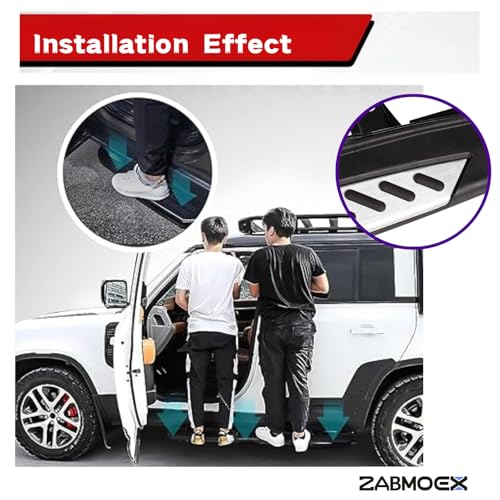 Estribos laterales de aluminio negro mate para BMW X5 F15 miniatura 5