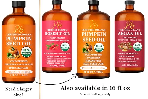 Pomberries Pumpkin Seed Oil – 4 fl oz, USDA Organic — view 3