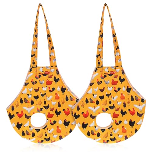 Sac de transport de poulet et volaille jaune en lot de 2 pièces