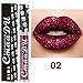 Produktbild Allbesta 8 Farben Diamond Glitter Shimmer Lip Gloss Skull Liquid Lippenstift Metallic Matte Glossy Langlebig Make-up