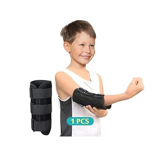 Elbow Splint for Cubital Tunnel Syndrome, Ulnar Nerve Brace, Pediatric Arm Immobilizer, Child Elbow Support for Tendonitis, Radial Nerve Brace, Kids Arm Stabilizer for Sleeping Small