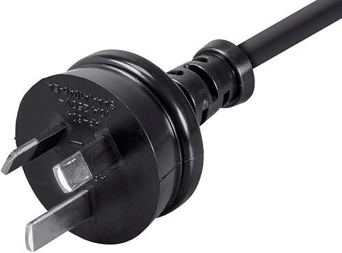 Miniatura 3 de Monoprice Cable de alimentación - 6 pies - Negro  ASNZS 3112 (AustraliaNueva Zelanda) a IEC 60320 C13, 18 AWG, 5A1250W, 250V