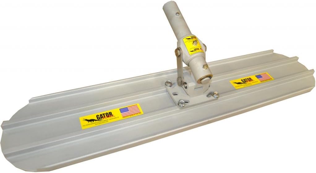 Concrete Bull Float Round End 24" (W/ GatorGlide Head)