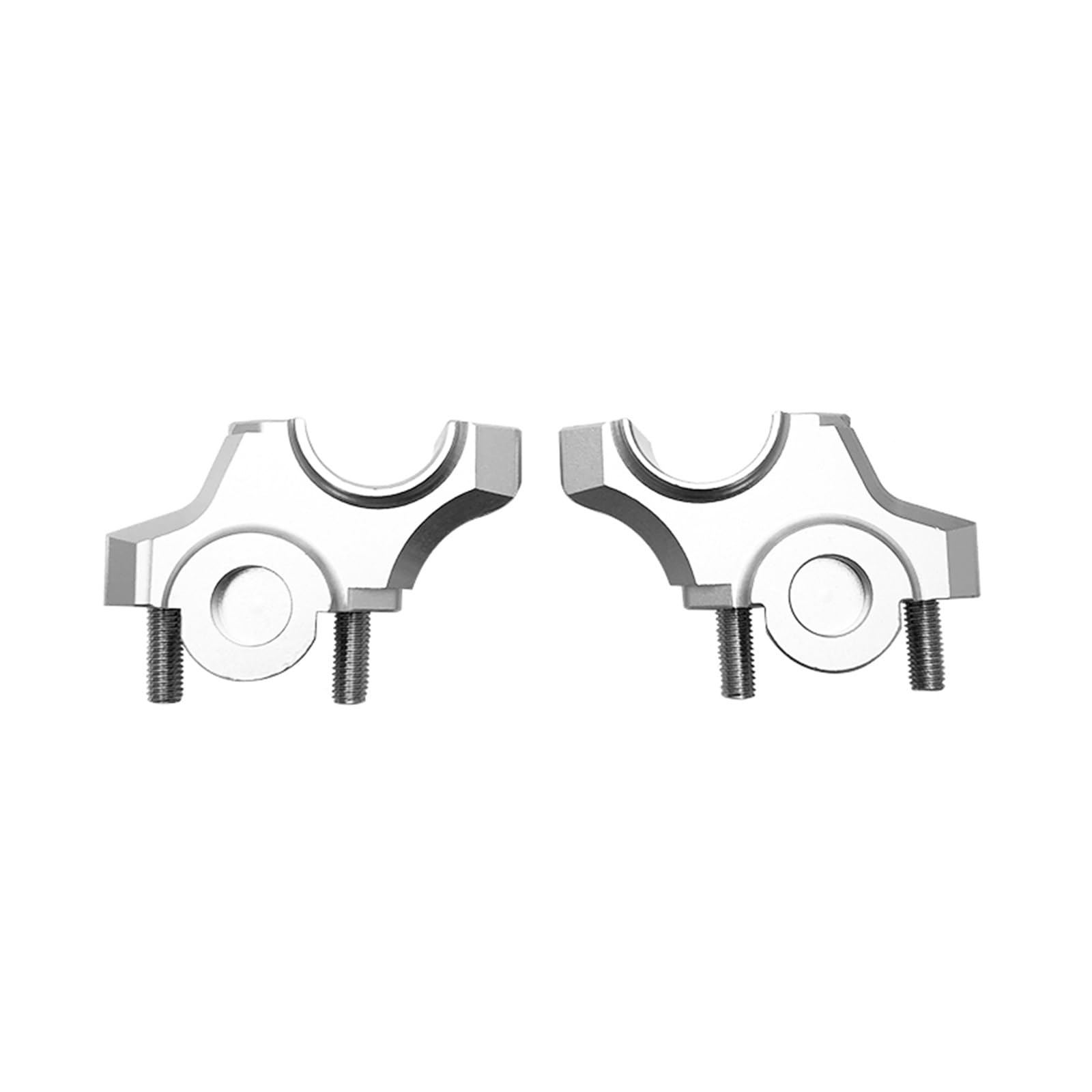 Abrazadera Elevadora Para Manillar De Motocicleta Para MT-09 Para FZ-09 Para XSR900 2012 2013 2014 2015 2016 2017 2018 Alzas Manillar Moto(Plata)