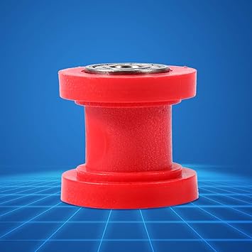 Generic Chain Roller Slider Tensioner, Keep Aligned Guide Pulley, Maintenance Worker Sports Car Driver for Car(red)'