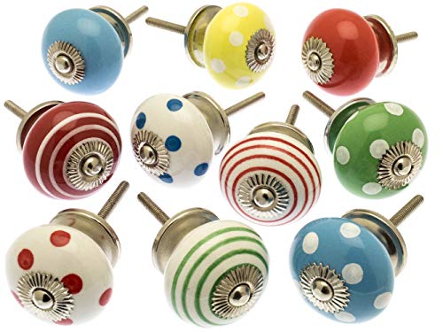 Set assortito di pomelli per credenze di colori