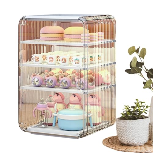 Hogvinnatil Organizador de Biberones Bebé | Escurridor para Cubiertos de Puericultura | Portavasos Vertical Antipolvo con Tapa para Cocina Dormitorio - Comer Habitación Infantil