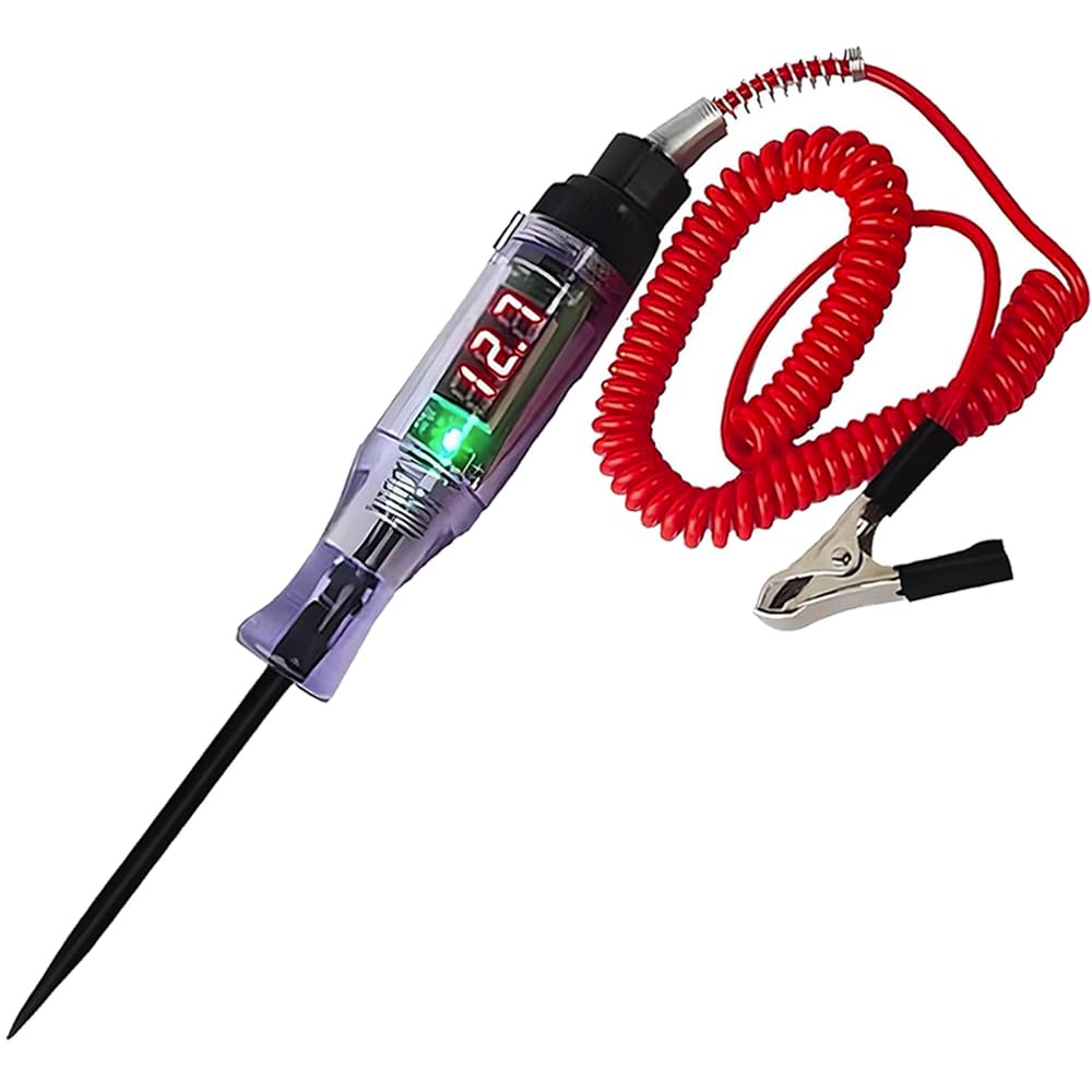 Circuit Tester, LED Digital Display, 3-120 V Car Fuse Tester