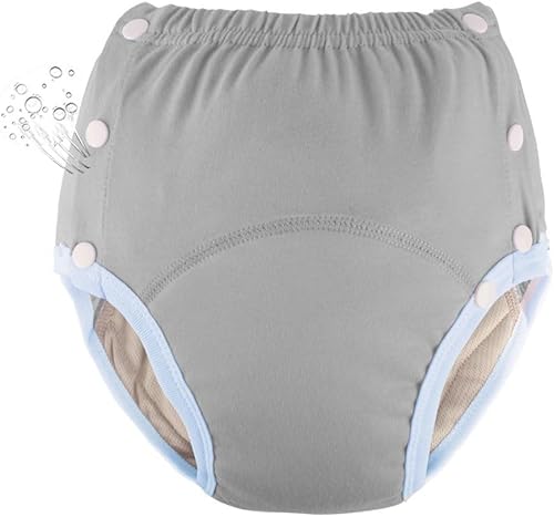 Pañal de tela unisex reutilizable para adultos, pañales de natación lavables, pañal de bolsillo ajustable para incontinencia con broches, ropa