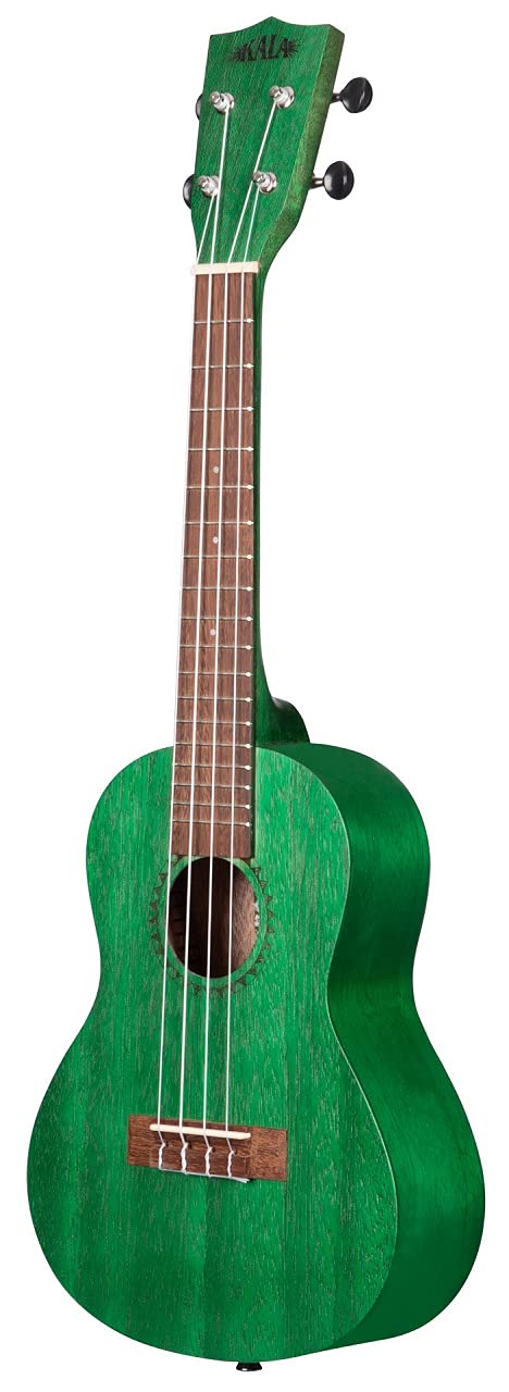 Kala Brand Music Co. Watercolor Meranti Collection, 4-String Ukulele, Right, Green, Concert (KA-MRT-GRN-C) - Image 2