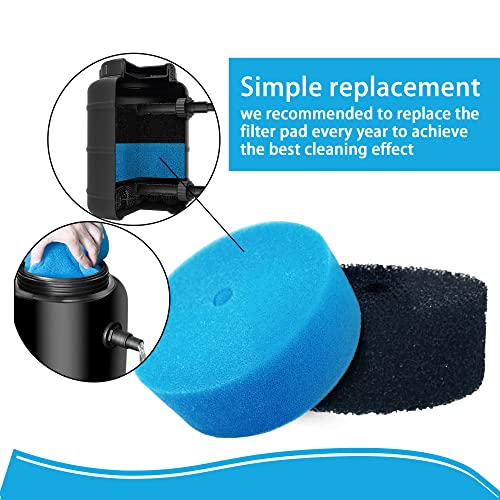 2 Pack Coarse And Fine Filter 871980012549 032264 Aquanique Replacement Filter Pads For Qfp900 And Qfp1250Uv #TOP4