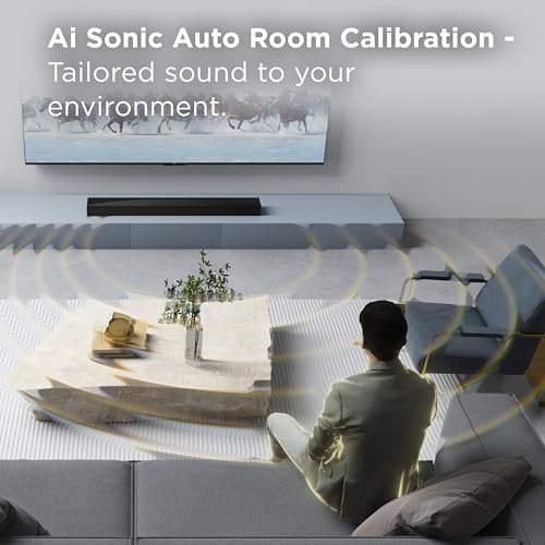 Image of TCL Q65H Q Class 5.1 Channel Sound Bar with Dolby Atmos, DTS:X, Ray Danz Technology, Wireless Subwoofer, Wireless Surround Speakers, and Bluetooth Music Streaming