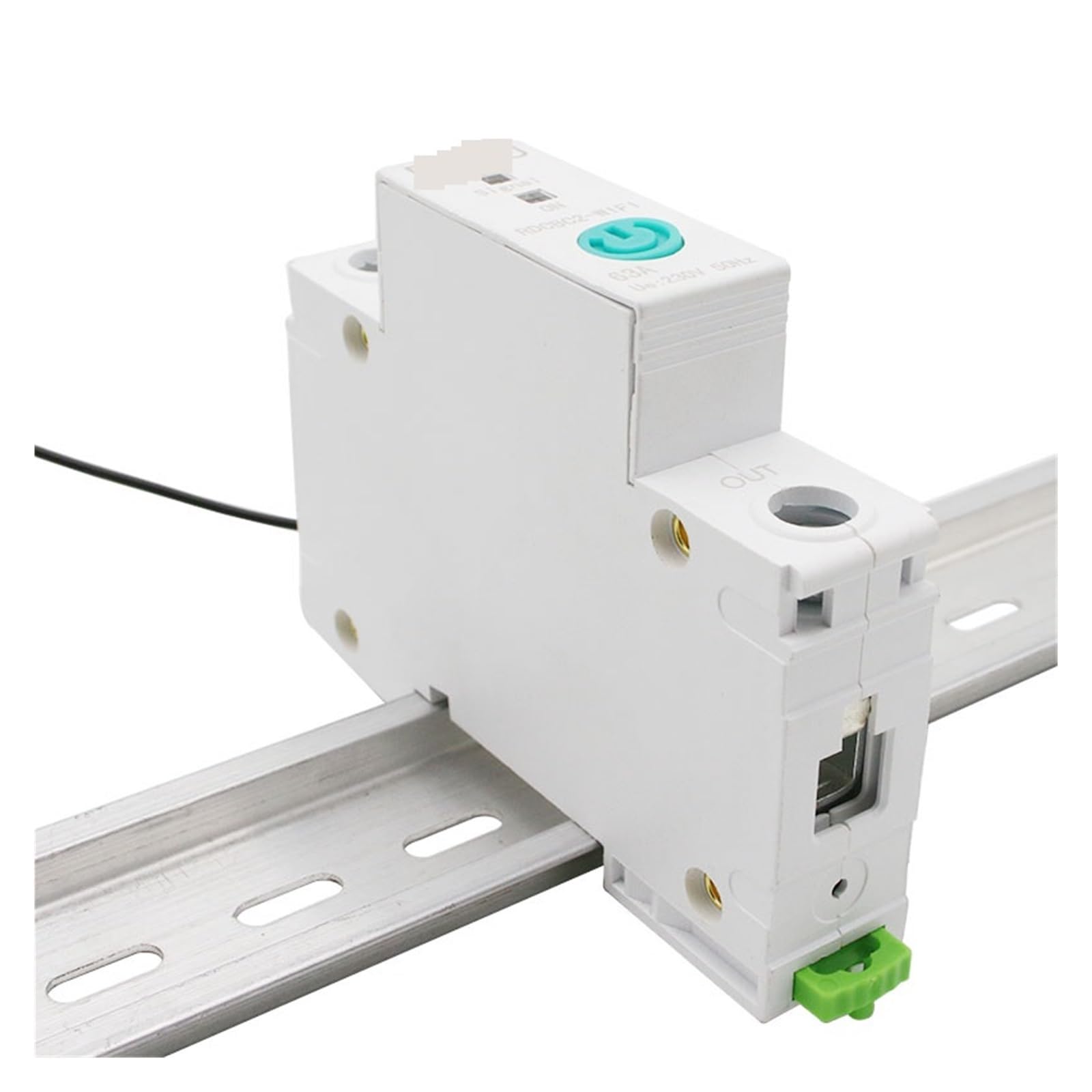 Medidor de energía Inteligente WiFi con Carril DIN 1P, Consumo de energía, medidor de KWh, Interruptor de Circuito, voltímetro de relé for hogar Inteligente Monitor de energía del hogar