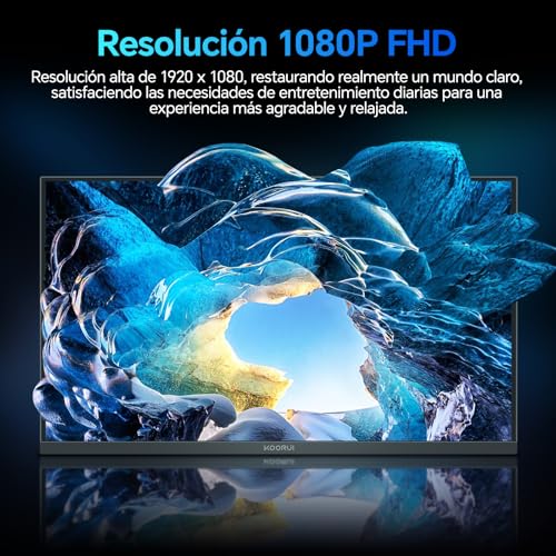 KOORUI Monitor 22 Pulgadas Full HD 1080p – Pantalla PC Ultrafina 100Hz con Adaptive Sync, HDMI/VGA, Tecnología Eye Care,...