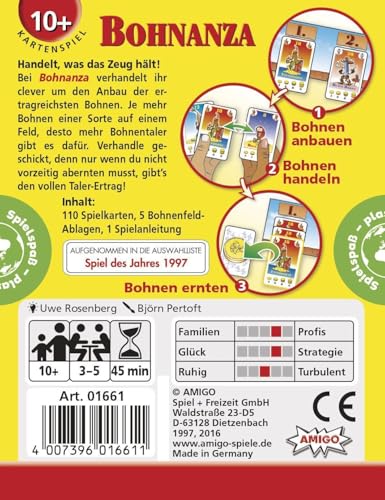 Amigo Spiel + Freizeit Amigo 01661 Bohnanza, Spiel, 10 Jahre to 99 Jahre